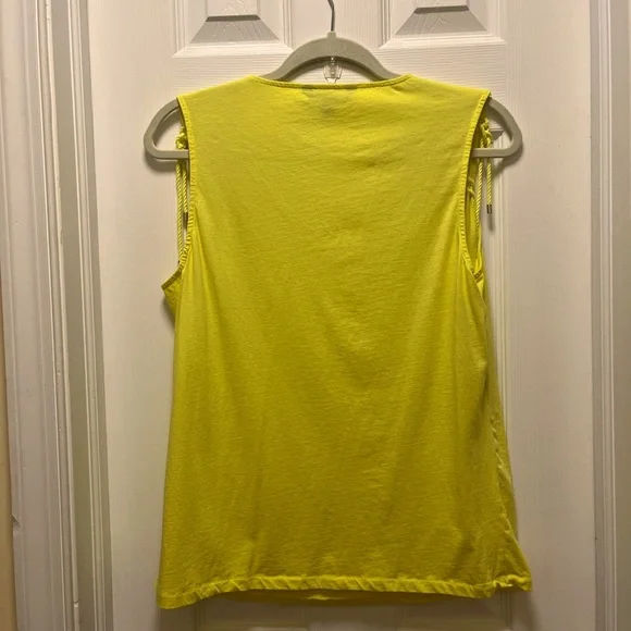 Ralph Lauren Yellow Sleeveless Top, Size Large EXCELLENT CONDITION - Picture 2 of 2